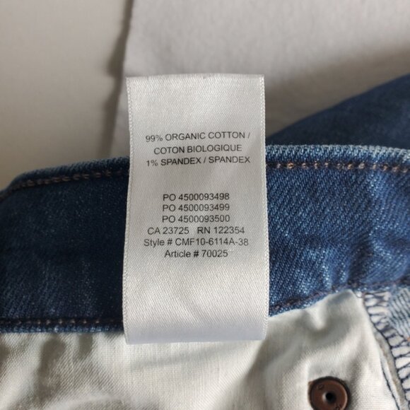 Denim Forum The Marianne Flare High Rise Medium Blue-Wash Jeans Size 27 - Picture 9 of 9